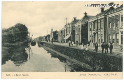 Veendam, Boven Oosterdiep ansichtkaart: Veendam, Boven Oosterdiep