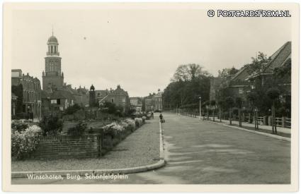 Winschoten, Burg. Schonfeldplein ansichtkaart: Winschoten, Burg. Schonfeldplein