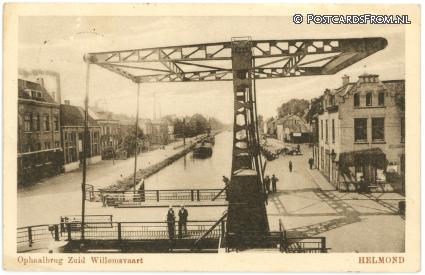 Helmond, Ophaalbrug Zuid Willemsvaart ansichtkaart: Helmond, Ophaalbrug Zuid Willemsvaart