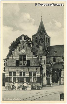 ansichtkaart: Halsteren, Raadhuis