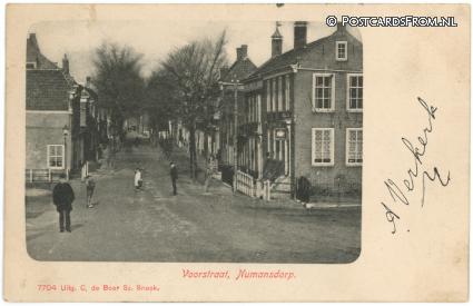 Numansdorp, Voorstraat ansichtkaart: Numansdorp, Voorstraat