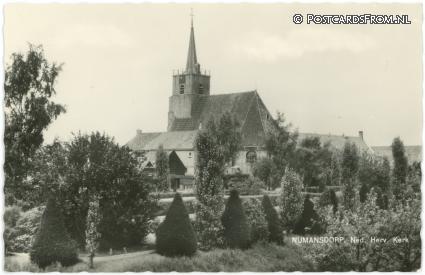 Numansdorp, Ned. Herv. Kerk ansichtkaart: Numansdorp, Ned. Herv. Kerk