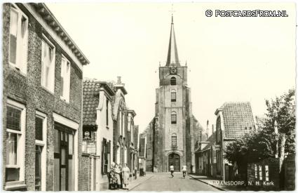 Numansdorp, N.H. Kerk ansichtkaart: Numansdorp, N.H. Kerk