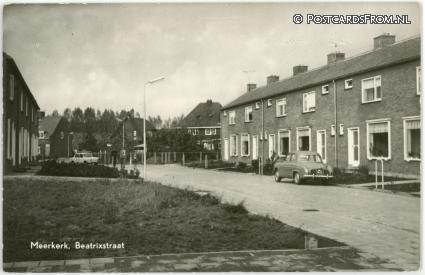 ansichtkaart: Meerkerk, Beatrixstraat