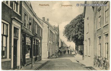 ansichtkaart: Meerkerk, Dorpsgezicht