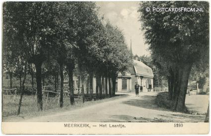 ansichtkaart: Meerkerk, Het Laantje