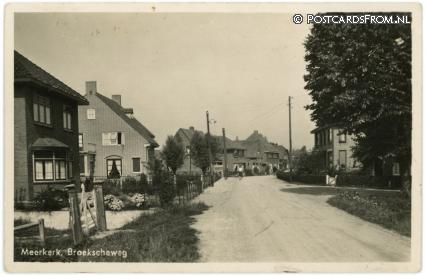Meerkerk, Broekscheweg ansichtkaart: Meerkerk, Broekscheweg