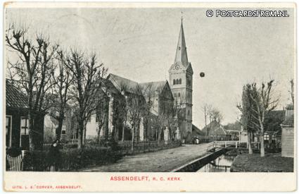 Assendelft, R.C. Kerk ansichtkaart: Assendelft, R.C. Kerk