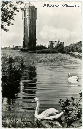 ansichtkaart: Aalsmeer, Watertoren aan de Westeinderplassen