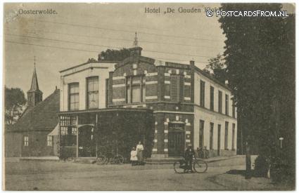 Oosterwolde FR, Hotel 'De Gouden Klok' ansichtkaart: Oosterwolde FR, Hotel 'De Gouden Klok'