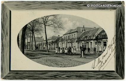 Zaamslag, Noordzijde Dorpsplein ansichtkaart: Zaamslag, Noordzijde Dorpsplein