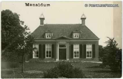 Menaldum, Pastorie ansichtkaart: Menaldum, Pastorie