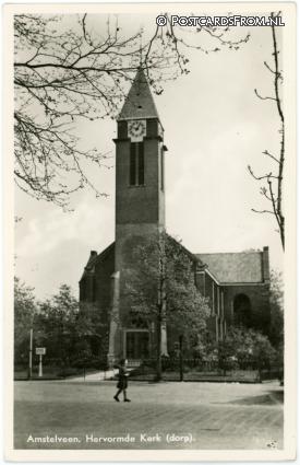 Amstelveen, Hervormde Kerk. Dorp ansichtkaart: Amstelveen, Hervormde Kerk. Dorp