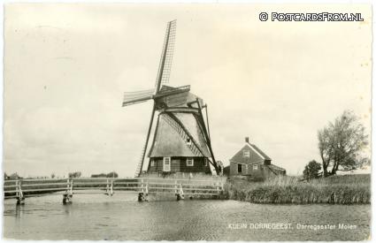 Akersloot, Klein Dorregeest. Dorregeester Molen ansichtkaart: Akersloot, Klein Dorregeest. Dorregeester Molen
