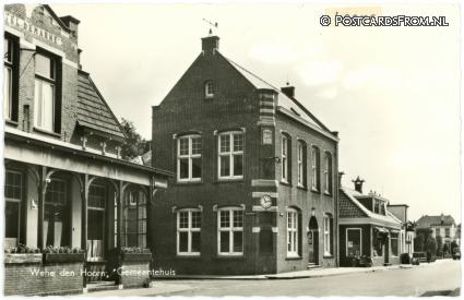 Wehe den Hoorn, Gemeentehuis ansichtkaart: Wehe den Hoorn, Gemeentehuis