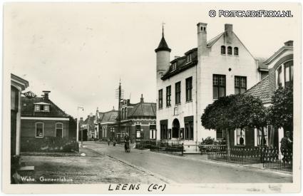 Wehe den Hoorn, Gemeentehuis ansichtkaart: Wehe den Hoorn, Gemeentehuis