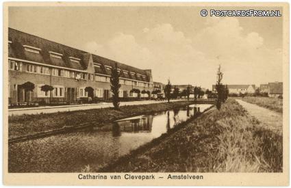 Amstelveen, Catharina van Clevepark ansichtkaart: Amstelveen, Catharina van Clevepark