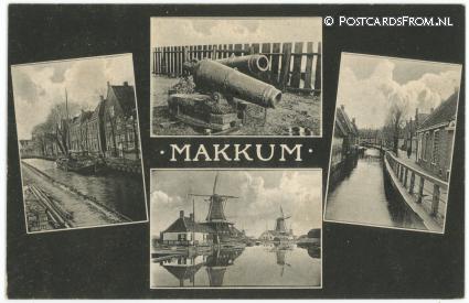 ansichtkaart: Makkum FR, --