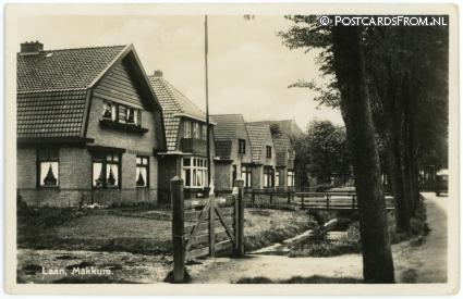 ansichtkaart: Makkum FR, Laan