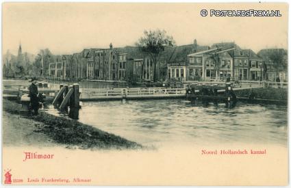 ansichtkaart: Alkmaar, Noord Hollandsch Kanaal