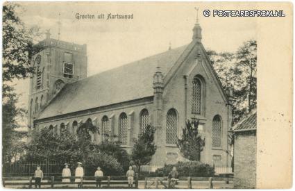 ansichtkaart: Aartswoud, Groeten uit