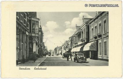 ansichtkaart: Veendam, Kerkstraat