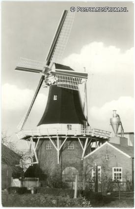 ansichtkaart: Veelerveen, Korenmolen Ao. 1916