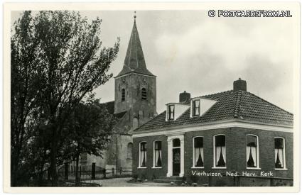 Vierhuizen, Ned. Herv. Kerk ansichtkaart: Vierhuizen, Ned. Herv. Kerk