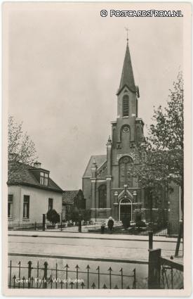 Winschoten, Geref. Kerk ansichtkaart: Winschoten, Geref. Kerk