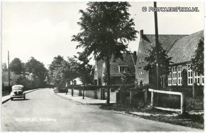 ansichtkaart: Westerlee, Hoofdweg