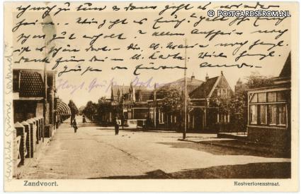 Zandvoort, Kostverlorenstraat ansichtkaart: Zandvoort, Kostverlorenstraat